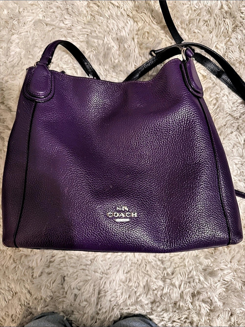 Coach Edie 31 Shoulder Bag Purple